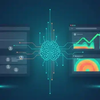 AI conversion optimization 2026 comparison showing standard website versus behavioral targeting AI powered website with real-time heatmaps, user intent scoring, and personalized conversion funnel optimization